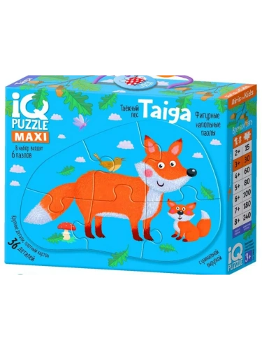 IQ Пазл Напольный  Тайга (Taiga) 3+- купить в магазине Кассандра, фото, 4627176367698, 