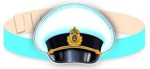 Маска-ободок Фуражка моряка.9745- купить в магазине Кассандра, фото, 4607091440799, 