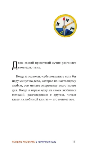 Не ищите апельсины в черничном поле. Сборник озарений о том, что действительно важно #1- купить в магазине Кассандра, фото, 9785041023355, 