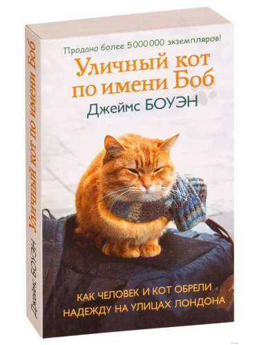 Уличный кот по имени Боб. Как человек и кот обрели надежду на улицах Лондона- купить в магазине Кассандра, фото, 9785386107420, 
