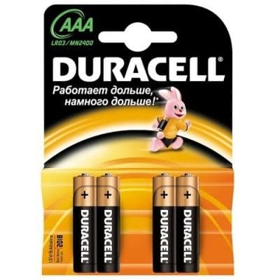 Батарейка DURACELL AAA алкалин. 1,50 V - купить в магазине Кассандра, фото, 5000394116085, 