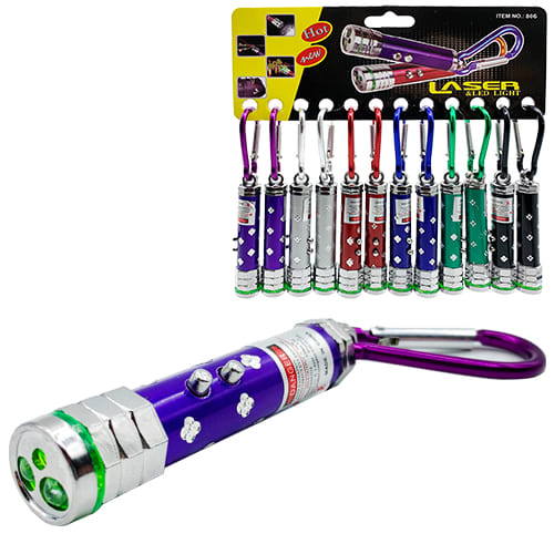 Брелок светодиодный для ключей " Tukzar " Лазерный фонарик, ассорти, пластик, металлическое кольцо, па - купить в магазине Кассандра, фото, 4690219330638, 