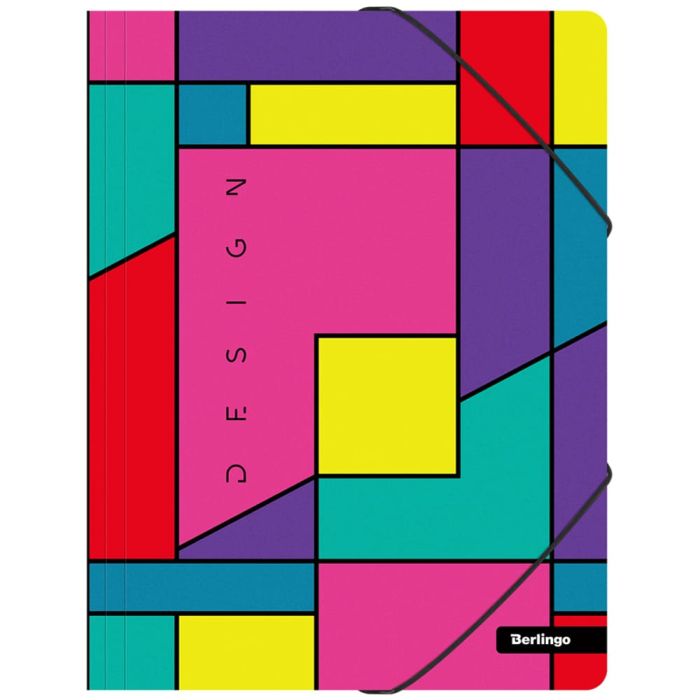Папка на резинке Berlingo "Color Block" А4, 600мкм, с рисунком - купить в магазине Кассандра, фото, 4260765529840, 