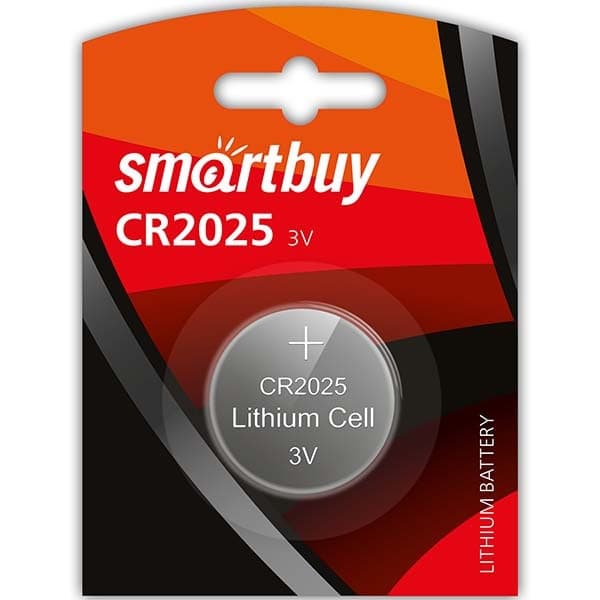 Батарейка Smartbuy CR2025 1шт/бл (SBBL-2025-1B) - купить в магазине Кассандра, фото, 4690626033344, 