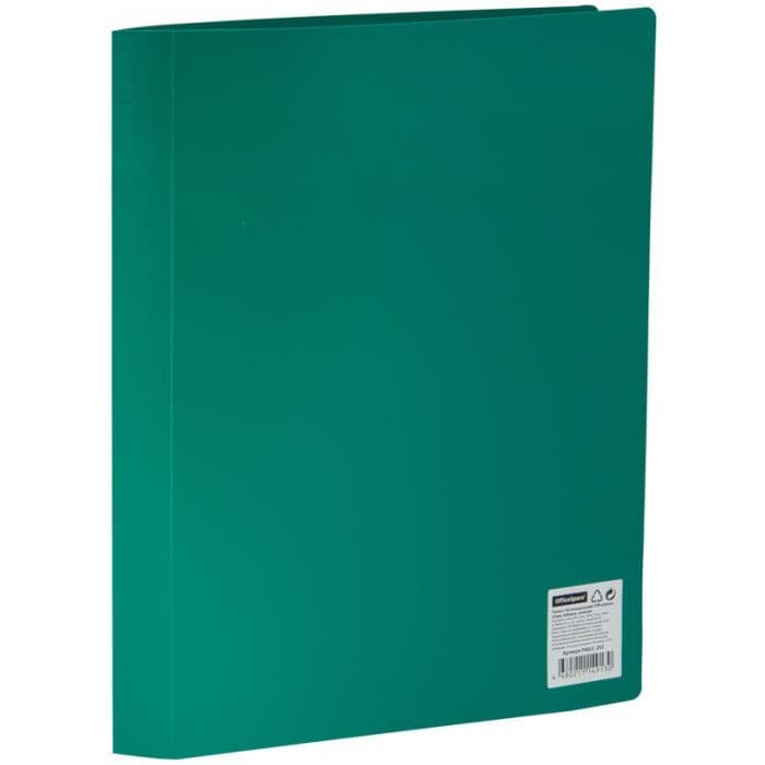 Папка 40 файлов OfficeSpace, 21мм, 400мкм, зеленая - купить в магазине Кассандра, фото, 4680211149130, 
