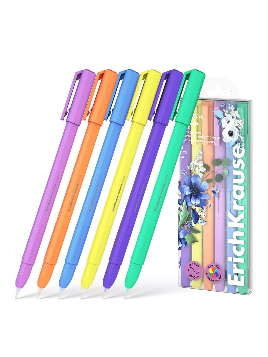    6" ErichKrause " Paradise Stick Pastel Bloom 0,5,  ,  -    , , 4041485613114, 