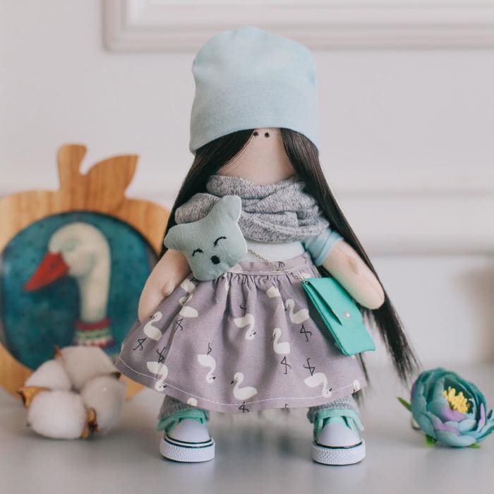 Мягкая кукла Лина, набор для шитья 15,6 ? 22.4 ? 5.2 см     4816583 - купить в магазине Кассандра, фото, 6900048165836, 
