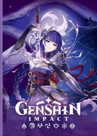 Genshin Impact на каждый день с наклейками (фиолет - купить в магазине Кассандра, фото, 9785353104100, 