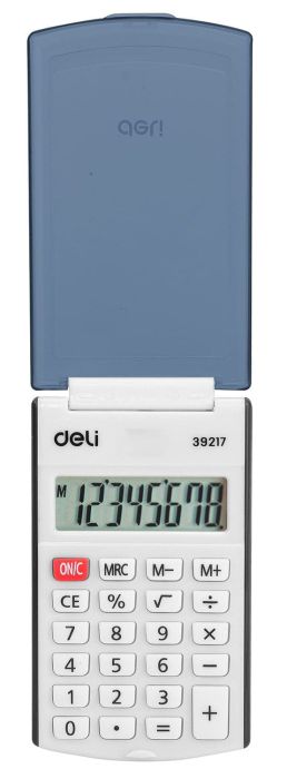 Калькулятор DELI E39217/BLACK 8 разр. карманный черн. - купить в магазине Кассандра, фото, 6935205371416, 