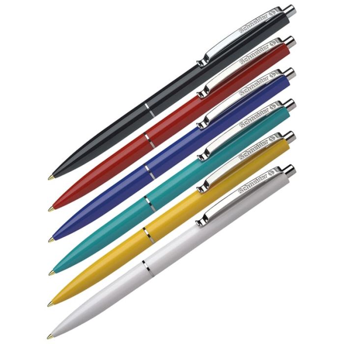 Ручка шариковая автоматическая Schneider "K15" синяя, 1,0мм, корпус ассорти, ш/к - купить в магазине Кассандра, фото, 4004675125538, 