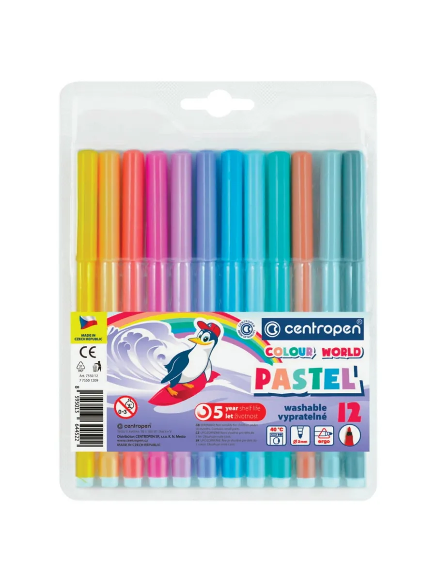  10," Centropen " Colour World Pastel  ,, , 100131 -    , , 8595013644737, 