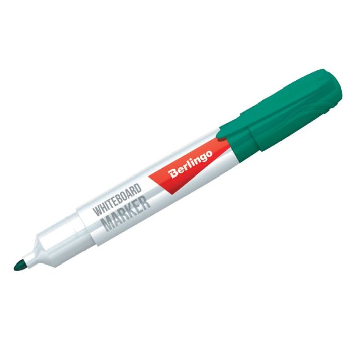 Маркер для магнитных досок 2мм "BERLINGO" зеленый PM6211 - купить в магазине Кассандра, фото, 4260107452911, 