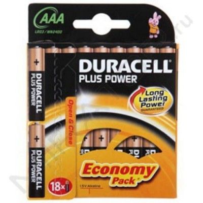 Батарейка Duracell  LR03-18BL Basic - купить в магазине Кассандра, фото, 5000394107557, 