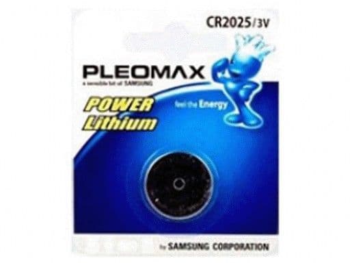 Батарейка литиевая "Samsung Pleomax" CR2025 5BL (5/100/2000) - купить в магазине Кассандра, фото, 8801790314351, 