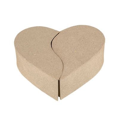 Заготовки для декорирования "Love2Art" РАМ-059 "коробочка-сердце"папье-маше  16,5*15*5 - купить в магазине Кассандра, фото, 4680269288454, 