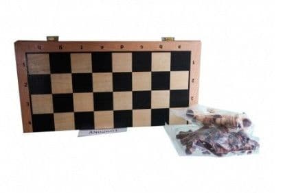 Шахматы деревянные (39х19.5х5 см), фигуры-дерево, в коробке (Арт. AN02601) - купить в магазине Кассандра, фото, 4665307994757, 