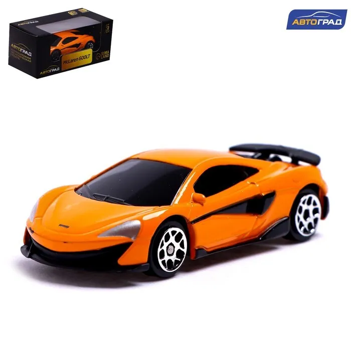 Машина металлическая McLaren 600LT, 1:64, цвет оранжевый   7153003 - купить в магазине Кассандра, фото, 6900071530038, 