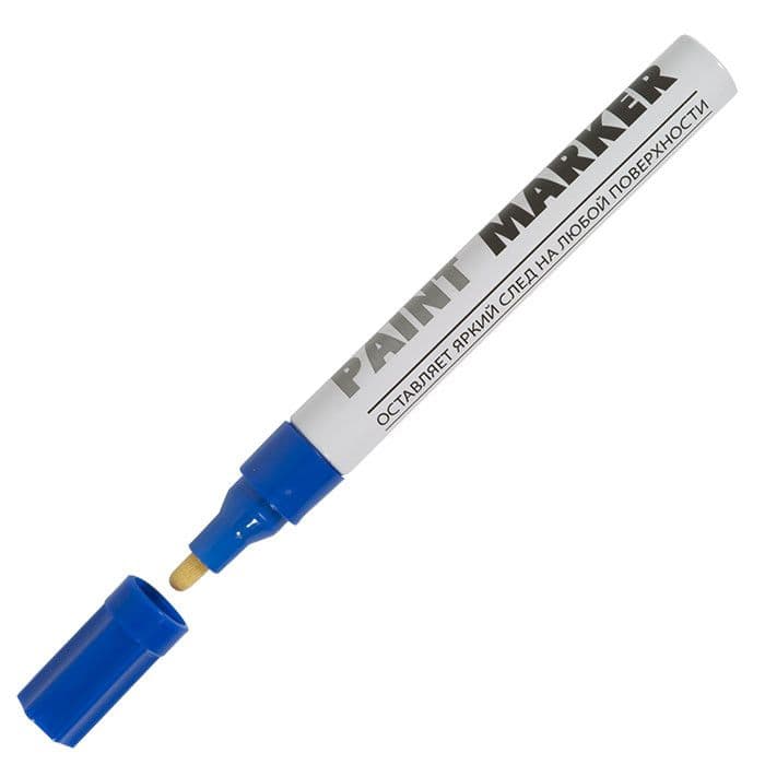 Маркер-краска inФОРМАТ PAINT PROFESSIONAL 4мм синий круглый нитро-основа - купить в магазине Кассандра, фото, 4602723092995, 