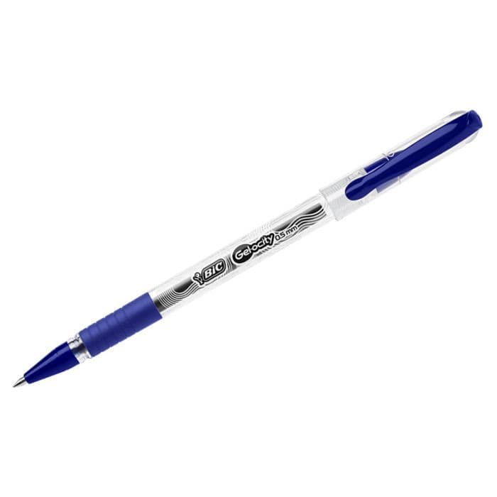 Ручка гелевая BIC Gelocity Stic резин.манжет.синяя - купить в магазине Кассандра, фото, 3086123546349, 