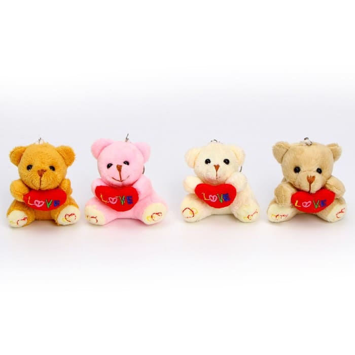 Подвеска мягкая игрушка "Мишка с сердцем" - купить в магазине Кассандра, фото, 2903252960000, 