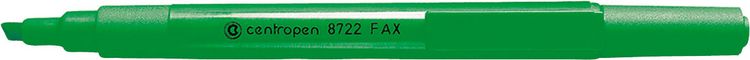 Текстовыделитель CENTROPEN FAX 1-4 мм зеленый скошенный - купить в магазине Кассандра, фото, 8595013623060, 