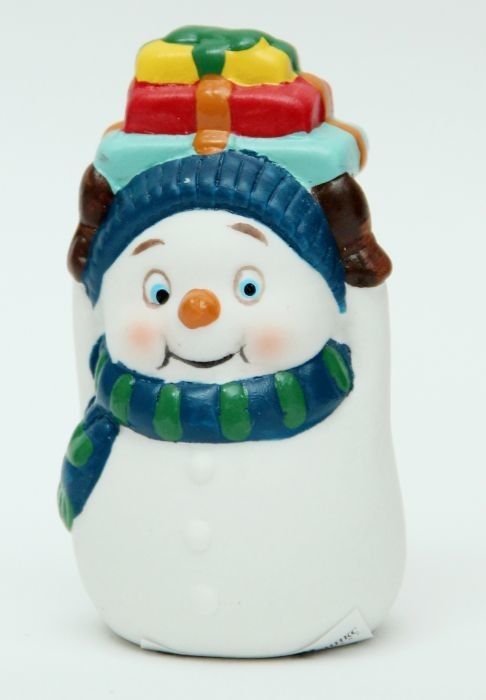 Новогодняя фигурка снеговика "Снеговик с подарками" - купить в магазине Кассандра, фото, 4606008305626, 