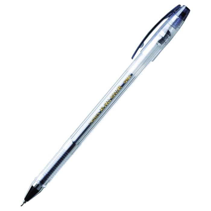 Ручка гелевая Crown "Hi-Jell Needle" черная, 0,5мм, игольчатый стержень - купить в магазине Кассандра, фото, 8803654009175, 
