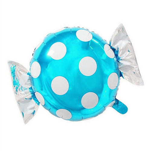 воздушный шар Конфета голубая 59 см - купить в магазине Кассандра, фото, 4627150712094, 