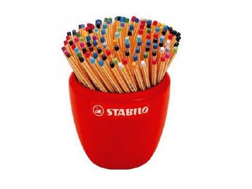 Ручка капиллярная "STABILO" Point 88/150-2 88/N (150 ручек, 20 цветов, в керамическом дисплее) - купить в магазине Кассандра, фото, 4006381105330, 