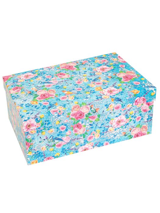 Коробка прямоугольная "Лирика" 19 х 13 х 8 см - купить в магазине Кассандра, фото, 4680088475547, 