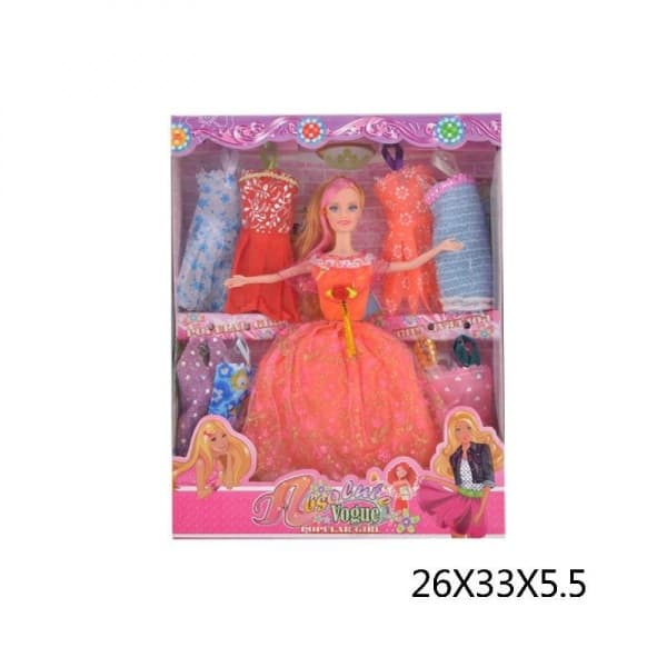 Кукла 29см с набором одежды и аксесс., в ассорт. 668-C5 - купить в магазине Кассандра, фото, 6934635322074, 