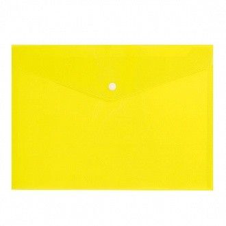 Папка-конверт на кнопке А4. inФармат желт. PK8015Y 30/уп. - купить в магазине Кассандра, фото, 4602723001980, 