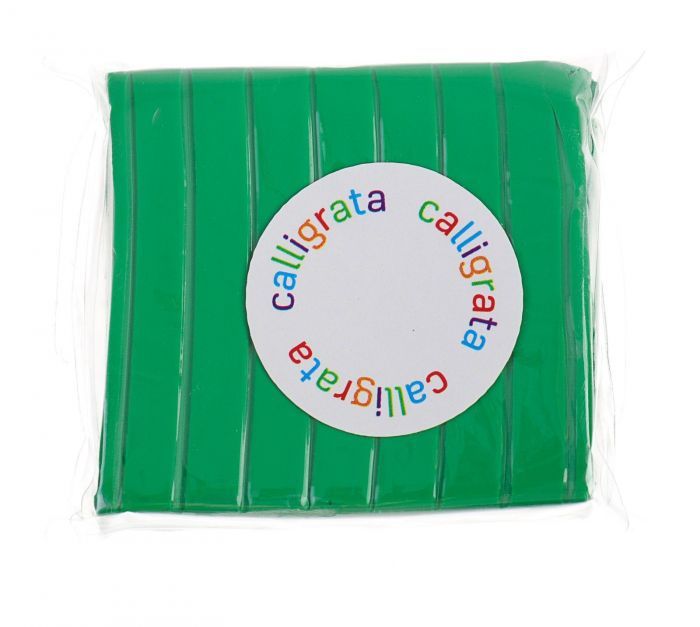 Полимерная глина 50гр Calligrata Зеленый SH-17 - купить в магазине Кассандра, фото, 6900013010376, 