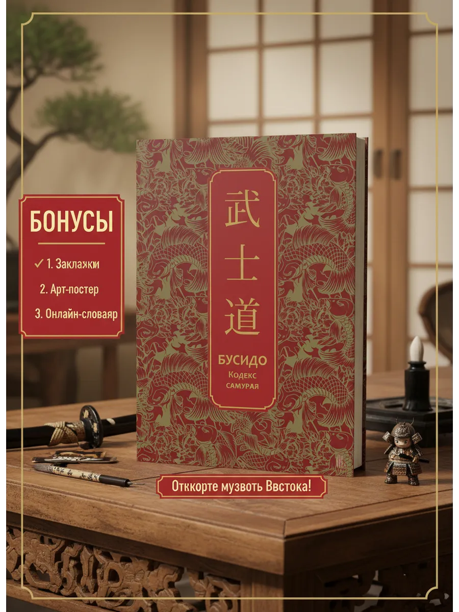 Бусидо. Кодекс самурая. Специальное издание с древнекитайским переплетом (подарочный короб)