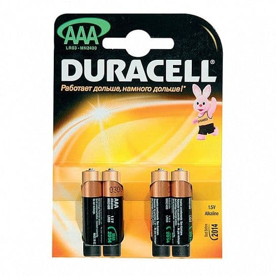 Батарейка DURACELL AAA алкалин. 1,50 V - купить в магазине Кассандра, фото, 5000394058170, 