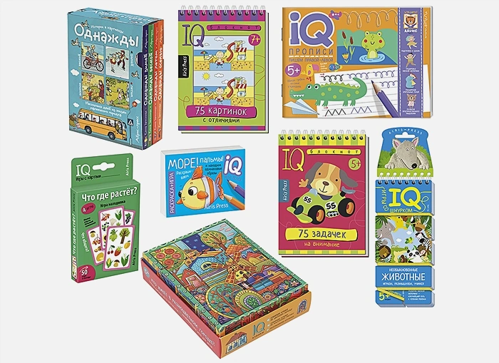 Базовый комплект IQ-игр для развития внимания и мышления (посылка) - купить в магазине Кассандра, фото, 9785811279616, 