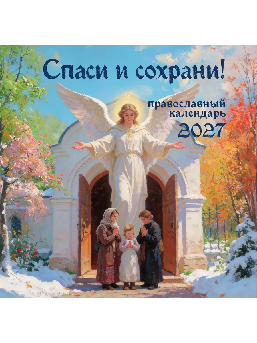 Календарь 2027. Спаси и сохрани! Православный настенный календарь (300х300)