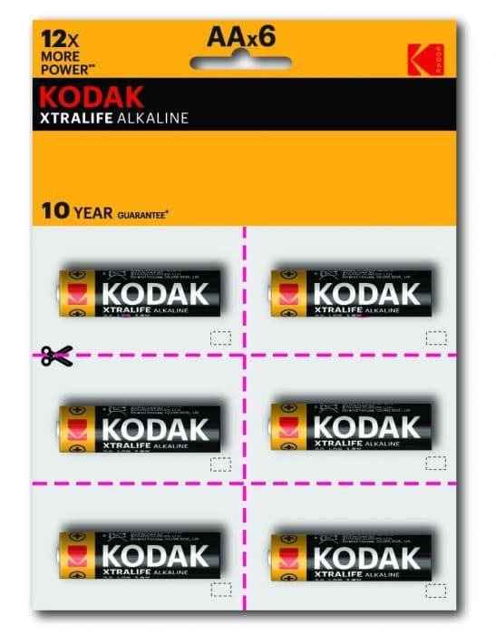 Батарейка Kodak LR6 алкалиновая ККА - купить в магазине Кассандра, фото, 0887930418460, 
