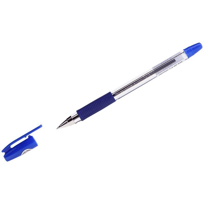 Ручка шариковая PILOT BPS-GP-F резин.манжет. синяя 0, 22мм Япония - купить в магазине Кассандра, фото, 4902505132926, 