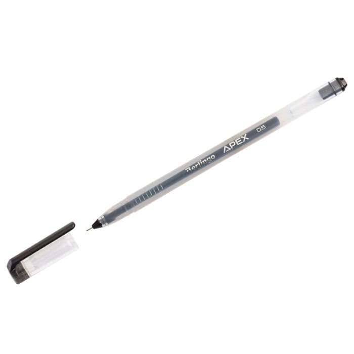 Ручка гелевая Berlingo "Apex", черная, 0,5мм - купить в магазине Кассандра, фото, 4260107493914, 