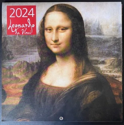 Календарь 2024 Леонардо да Винчи. Календарь настенный (300х300 мм) - купить в магазине Кассандра, фото, 9785041809614, 