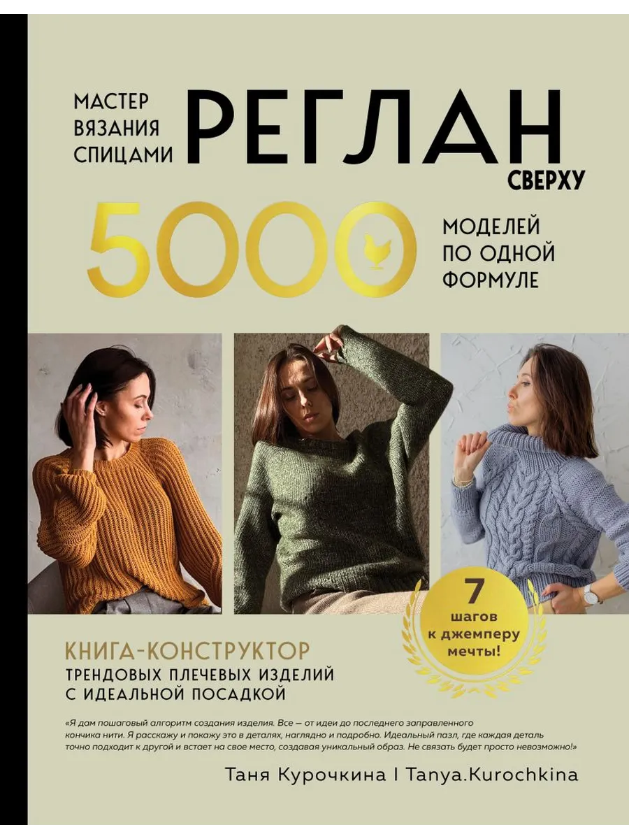 Мастер вязания спицами. Реглан сверху. 5000 моделей по одной формуле. Книга-конструктор трендовых пл