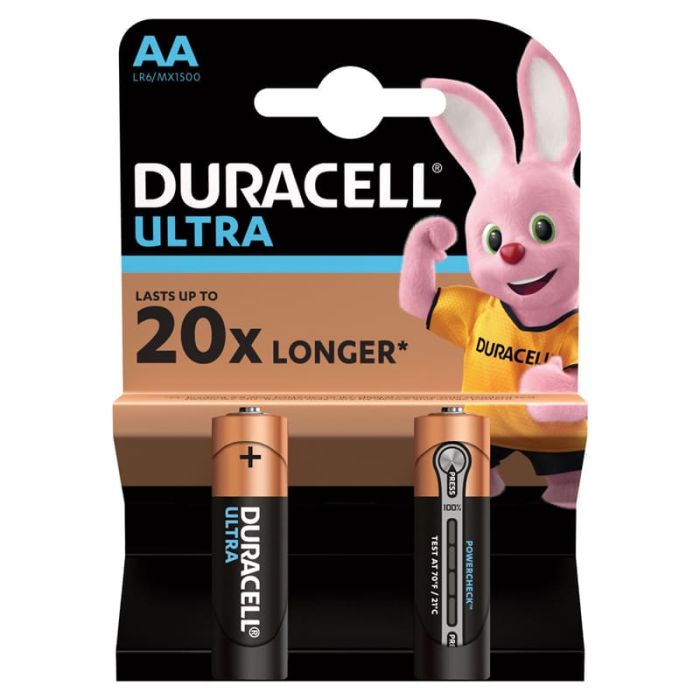 Батарейка Duracell UltraPower AA (LR6) алкалиновая, 2BL - купить в магазине Кассандра, фото, 5000394058712, 