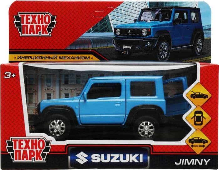 Машина металл SUZUKI JIMNY 11,5 см, двери, багаж, инерц, синий, кор. - купить в магазине Кассандра, фото, 4680107980571, 