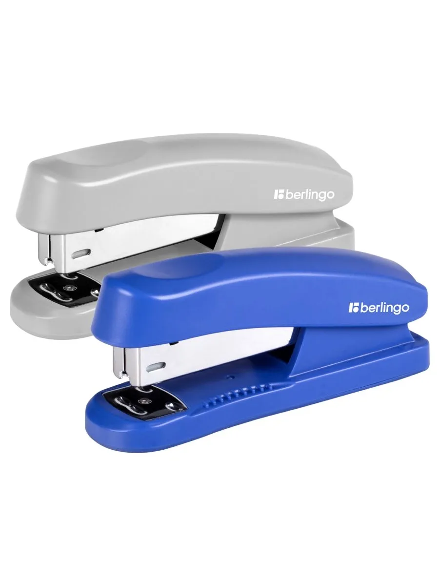 Степлер №24/6, 26/6 Berlingo "Universal" до 30л. , пластиковый корпус, ассорти