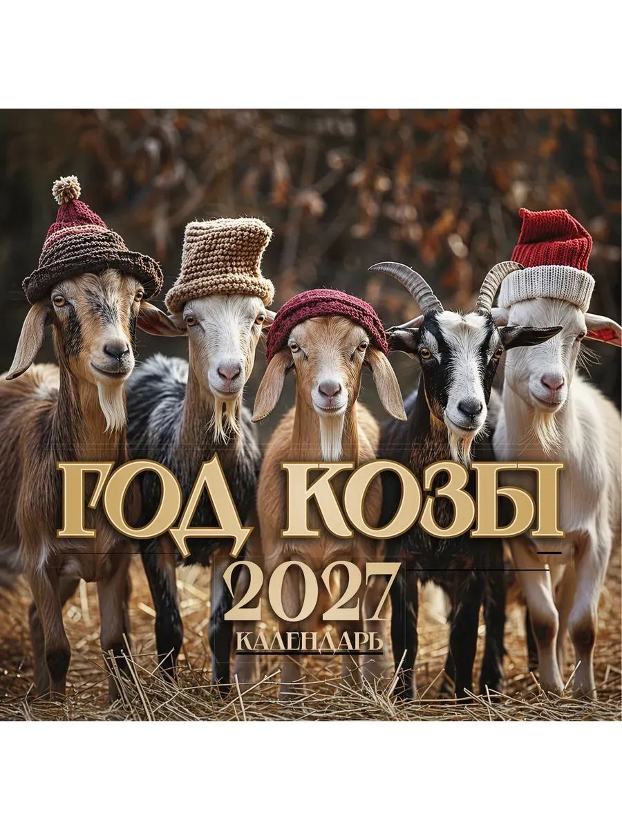 Календарь 2027. Символ года 2027: "Год Козы"