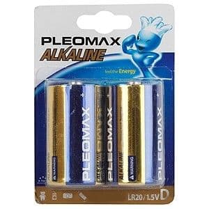 Батарейка "Samsung Pleomax LR20-2BL (20/80/2880) - купить в магазине Кассандра, фото, 8801790312128, 