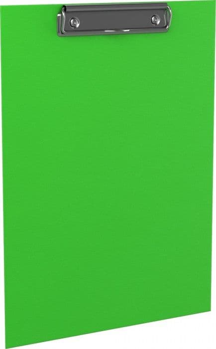 Планшет " Erich Krause " А4 Neon с верхним зажимом, зеленый ПВХ - купить в магазине Кассандра, фото, 4601921454093, 