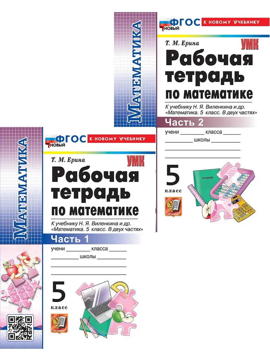 Математика 5 класс. Виленкин(Просвещение). Рабочая тетрадь. ч.2. ФГОС НОВЫЙ (к новому учебнику) 2027