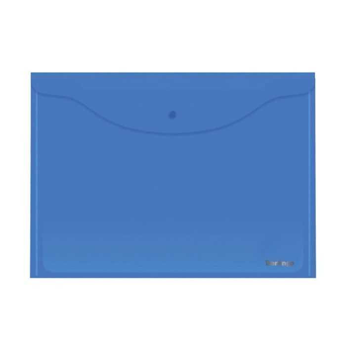 Папка-конверт на кнопке Berlingo, А3, 180мкм, синяя - купить в магазине Кассандра, фото, 4670028111581, 